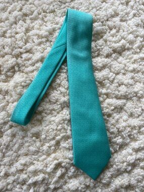 Vineyard Vines Teal Silk Tie with Subtle Micro Pattern